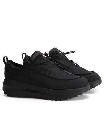 Travel Flow Zip Trainer Low Top Sneakers Black - HUNTER - BALAAN 2