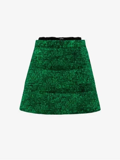 Women's Print Cotton A-Line Skirt Green - MONCLER - BALAAN 2