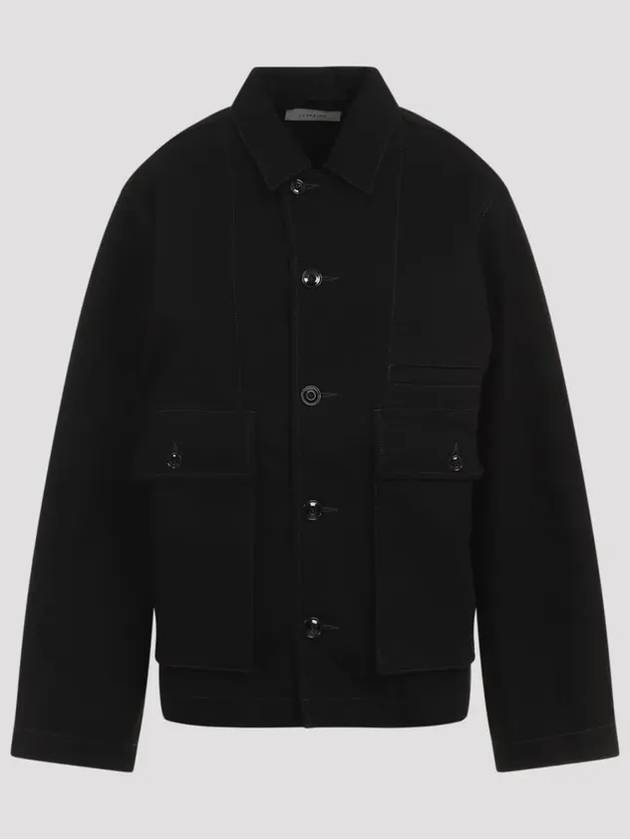 Boxy Denim Jacket Black - LEMAIRE - BALAAN 2