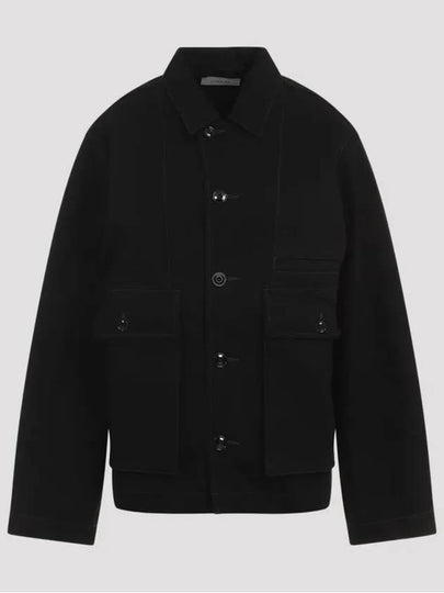 Boxy Denim Jacket Black - LEMAIRE - BALAAN 2