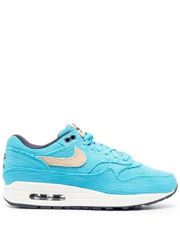 Air Max 1 Corduroy Low Top Sneakers Blue - NIKE - BALAAN 1