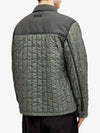 Men's Stella Wappen Patch Quilted Jacket Green - STONE ISLAND - BALAAN 4