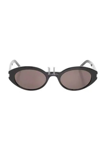 Eyewear Oval Frame Sunglasses Black - SAINT LAURENT - BALAAN 2