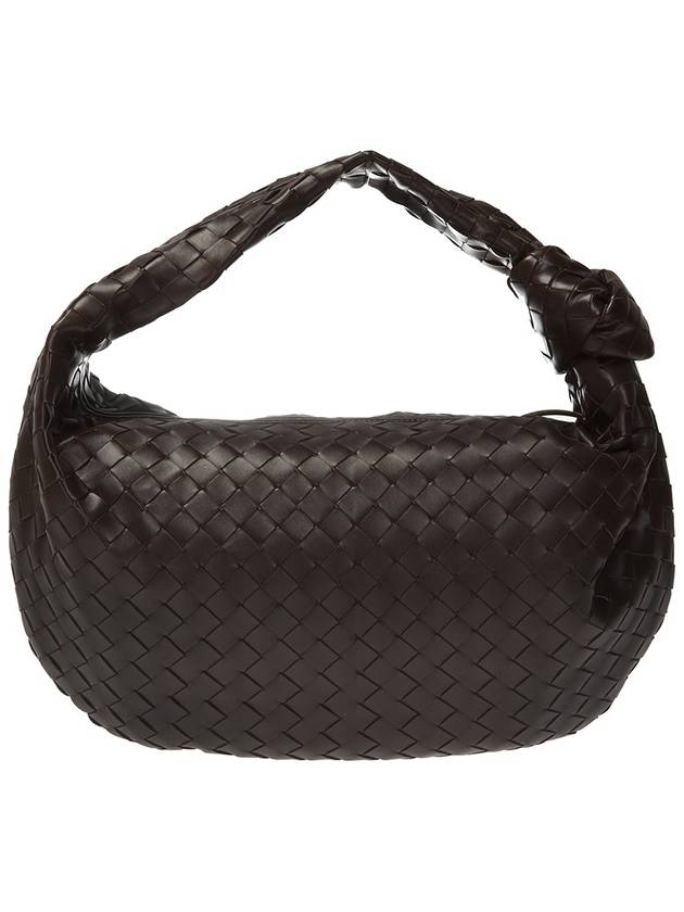 Intrecciato Jody Small Shoulder Bag Dark Brown - BOTTEGA VENETA - BALAAN 4