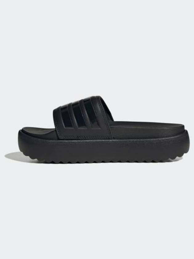 Adilette Platform Slide Slippers Black - ADIDAS - BALAAN 3