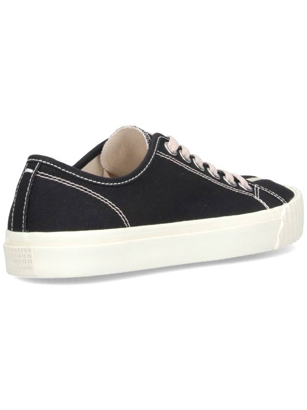 Tabi Canvas Low Top Sneakers Black - MAISON MARGIELA - BALAAN 5