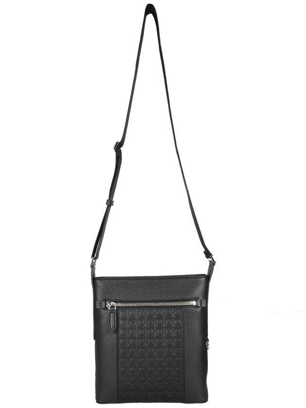 Gancini Pattern Print Cross Bag Black - SALVATORE FERRAGAMO - BALAAN 1