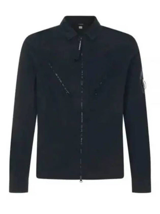 Men's Lens Wappen Zip-Up Jacket Black - CP COMPANY - BALAAN 2