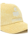 logo corduroy ball cap - ISABEL MARANT - BALAAN.