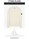 Comfort Wool Cotton Knit Top Ivory - STONE ISLAND - BALAAN 3