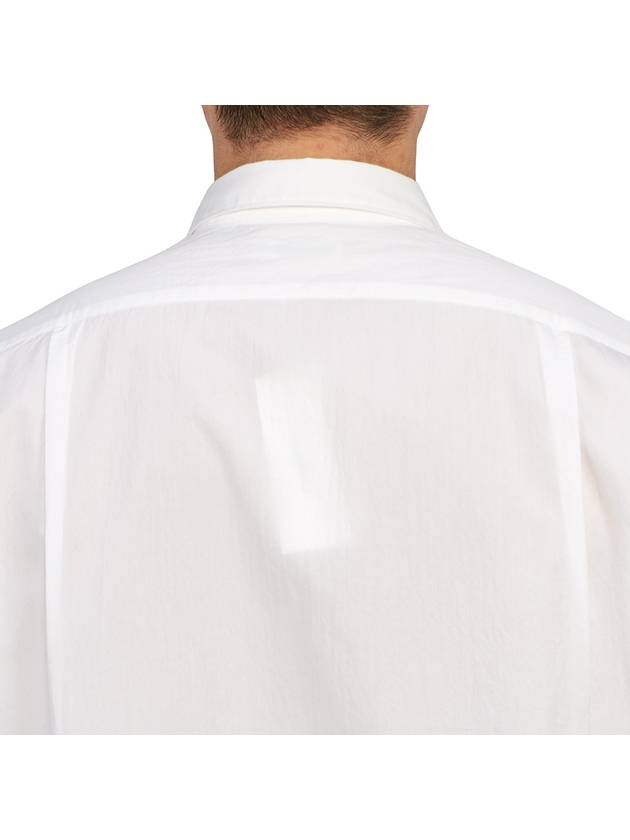 Regular Collar Wind Long Sleeve Shirt White - NANAMICA - BALAAN 8