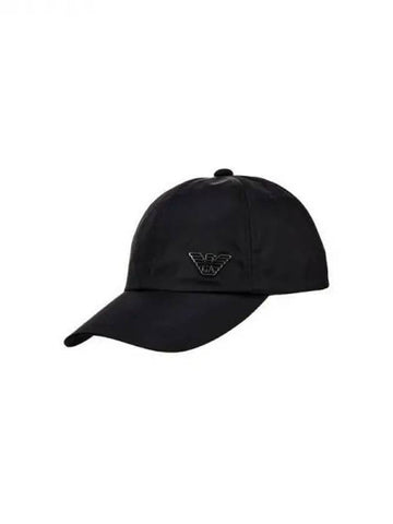 Men s Eagle Logo Nylon Baseball Cap Black 271642 - EMPORIO ARMANI - BALAAN 1