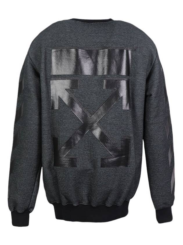 Rubber Diagonal Arrow Sweatshirt - OFF WHITE - BALAAN 3