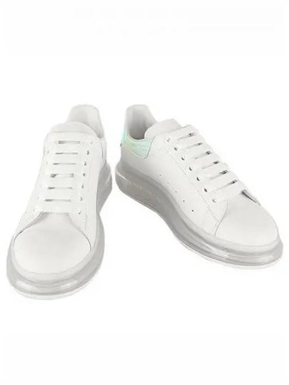 Men's Hologram Silver Tab Air Oversole Low Top Sneakers White - ALEXANDER MCQUEEN - BALAAN 2