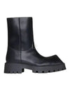 Rhino Leather Ankle Boots Black - BALENCIAGA - BALAAN 2