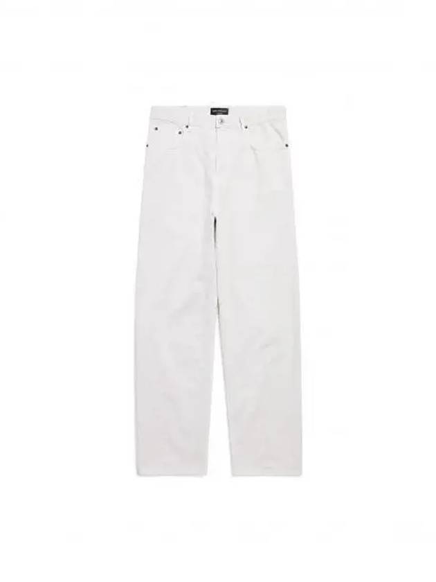 Loose Fit Wide Leg Jeans White - BALENCIAGA - BALAAN 2