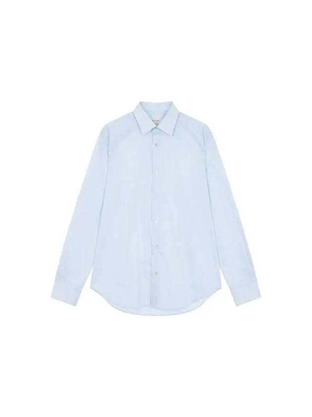 slim fit striped shirt light blue - PAUL SMITH - BALAAN 1