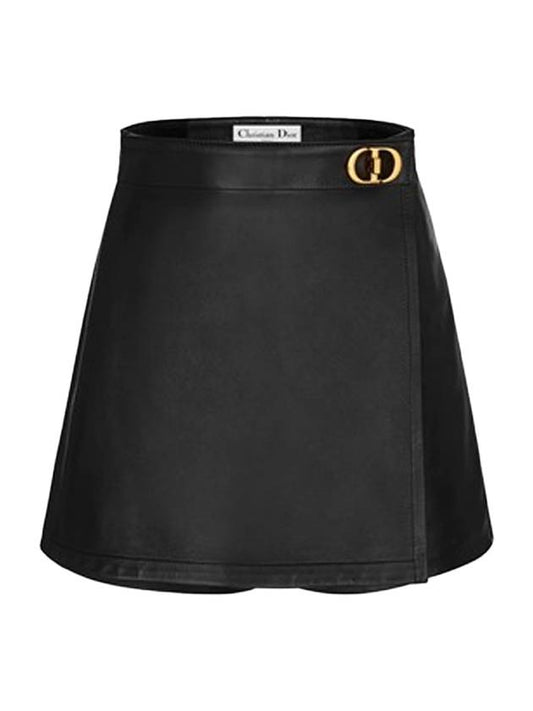 CD Buckle Skirt Shorts Black - DIOR - BALAAN 1