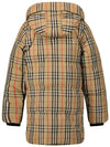 Kids Vintage Check Hooded Down Jacket Beige - BURBERRY - BALAAN 4