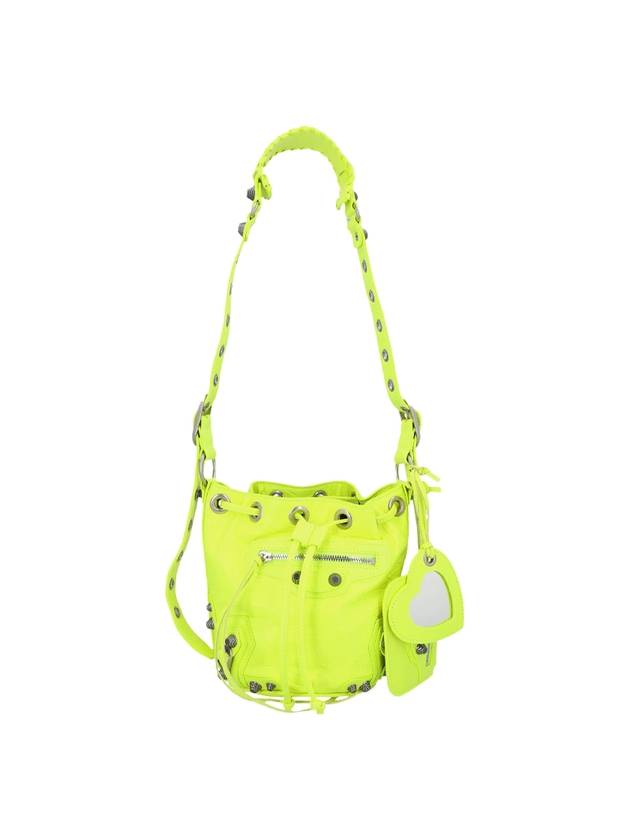 Le Cagol XS Embossed Bucket Bag Green - BALENCIAGA - BALAAN 1