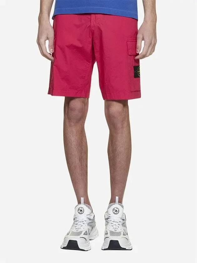 Cargo Bermuda Shorts Pink - STONE ISLAND - BALAAN 4