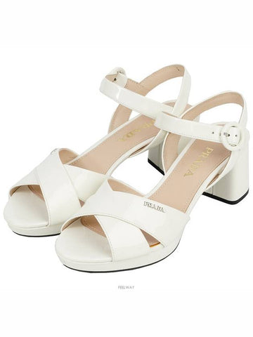 patent sandals white 37 74216 - PRADA - BALAAN 1