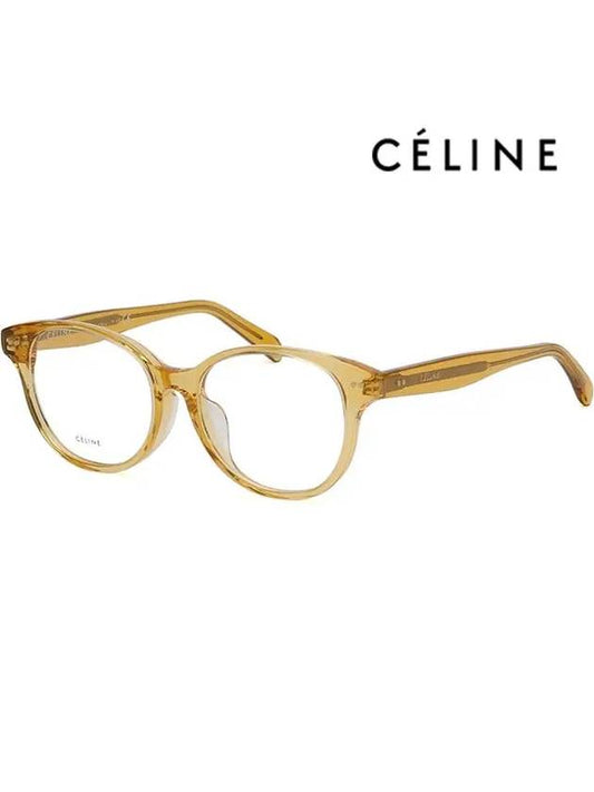 Eyewear Round Eyeglasses Yellow - CELINE - BALAAN 2