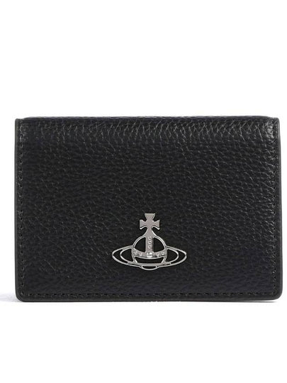 ORB Logo Half Wallet Black - VIVIENNE WESTWOOD - BALAAN 2