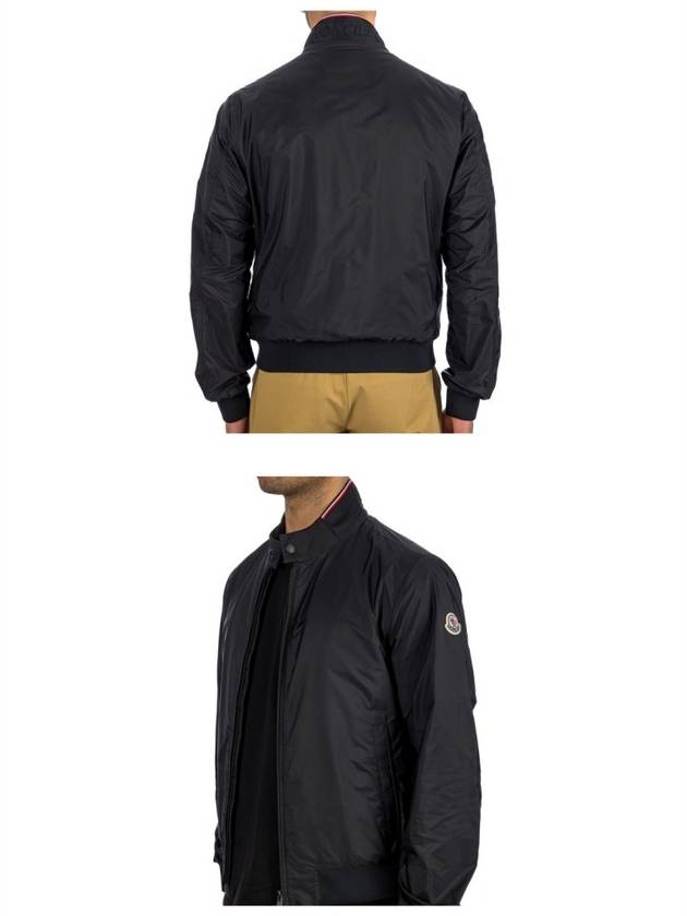 Reppe Rain Zip-Up Jacket Black - MONCLER - BALAAN 6