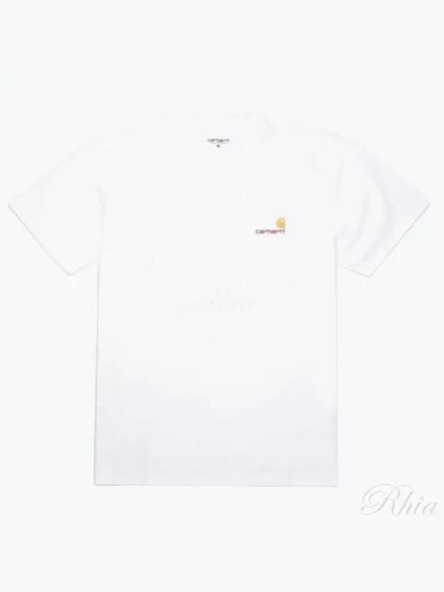 T shirt top American short sleeve white I029956 - CARHARTT - BALAAN 1