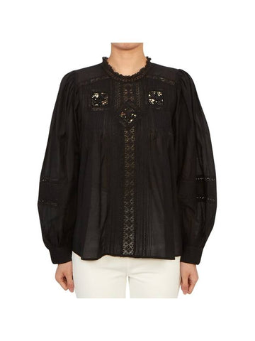 Women's Carlin Blouse Black - VANESSA BRUNO - BALAAN 1