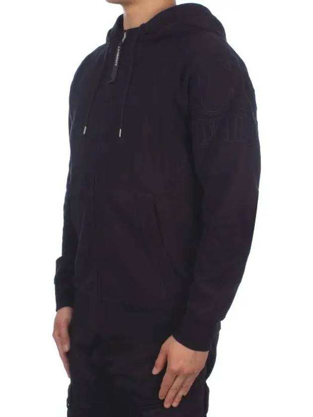 Embroidery Logo Hooded Jacket Black - CP COMPANY - BALAAN 5