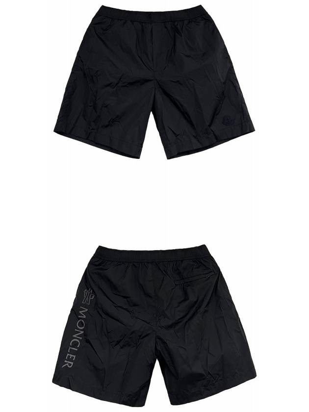 Logo Swim Shorts Black - MONCLER - BALAAN 5