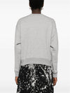 Cutout Detail Round Neck Sweatshirt Grey - ALEXANDER MCQUEEN - BALAAN 5