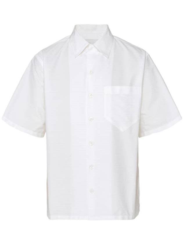 Long Sleeve Shirt UCS414S2211VJP F0009 White - PRADA - BALAAN 1