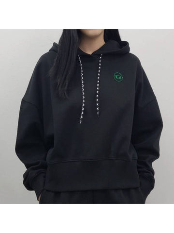 Crop Hoodie Black - THE GREEN LAB - BALAAN 1