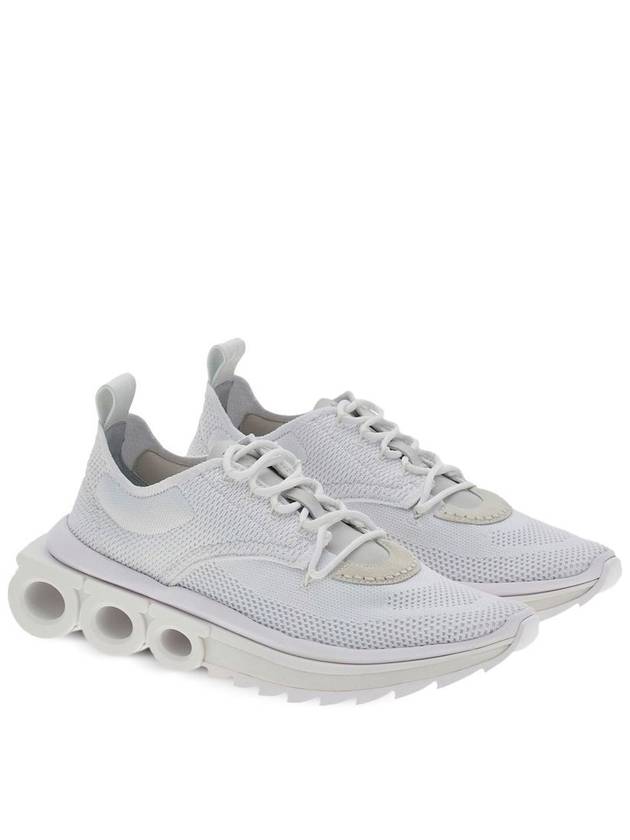 Nima Running Low-Top Sneakers Optic White - SALVATORE FERRAGAMO - BALAAN 5