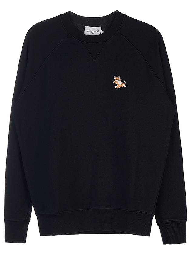 Chillax Fox Patch Classic Sweatshirt Black - MAISON KITSUNE - BALAAN 10