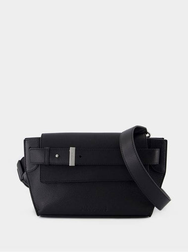 Le Messenger Capri Crossbody - Jacquemus - Leather - Black - JACQUEMUS - BALAAN 1