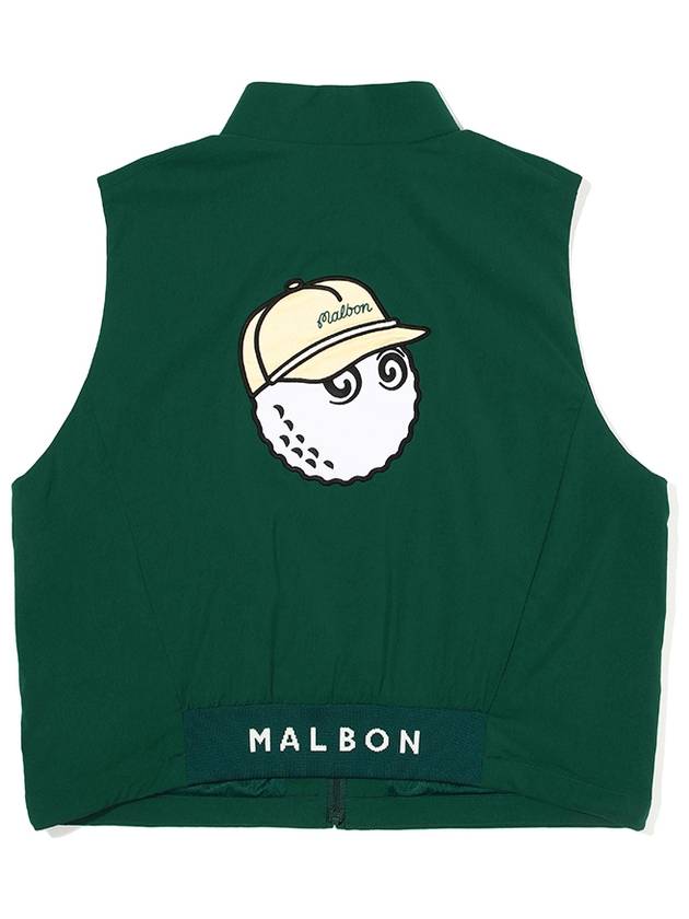 Bag bucket woven full zip up vest GREEN WOMAN - MALBON GOLF - BALAAN 2