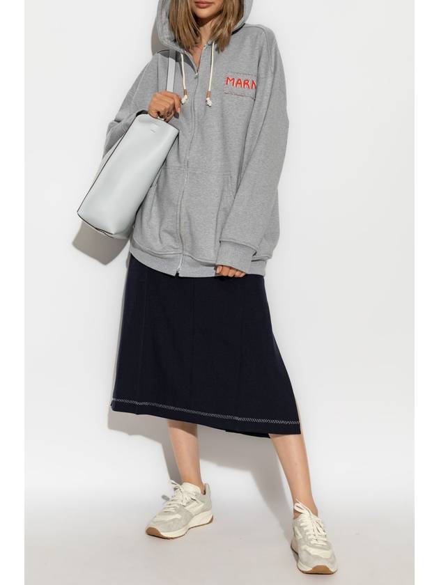 Marni Sweatshirt With Logo, Women's, Grey - MARNI - BALAAN 2