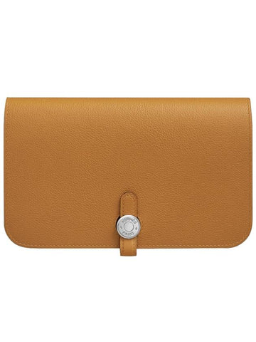 Dogon Duo Long Wallet Caramel - HERMES - BALAAN 1