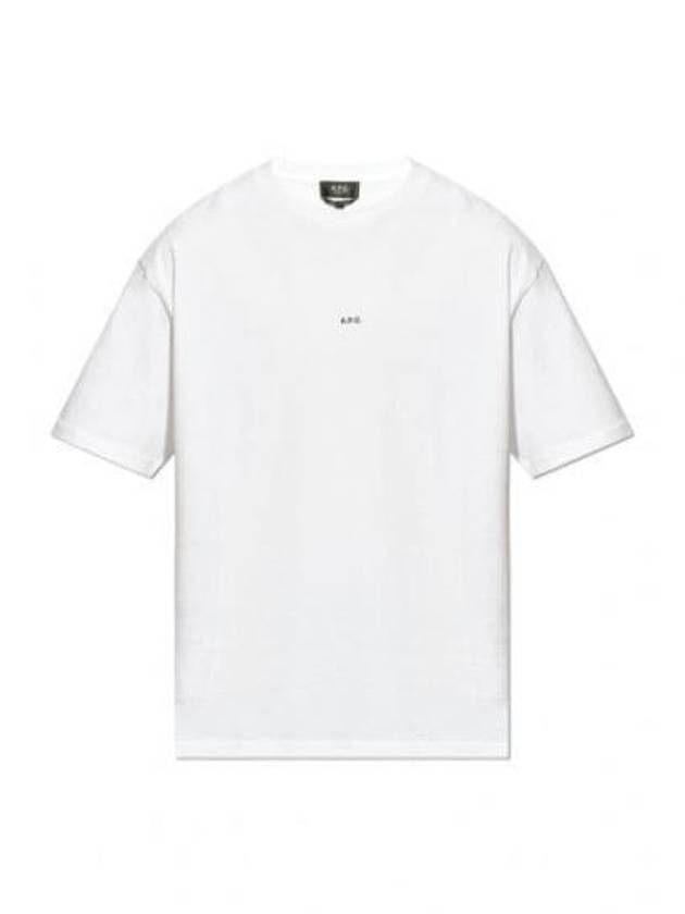 Logo Detail Crewneck Short Sleeve T-Shirt White - A.P.C. - BALAAN 2