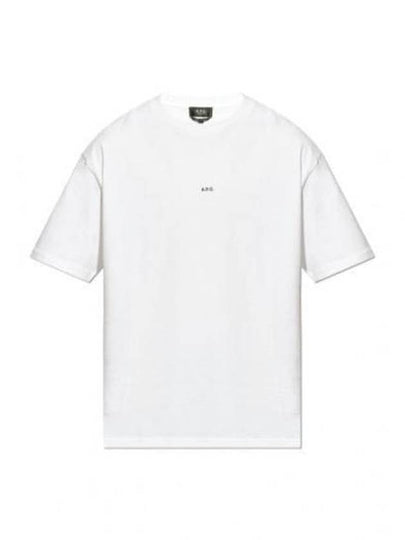 Logo Detail Crewneck Short Sleeve T-Shirt White - A.P.C. - BALAAN 2