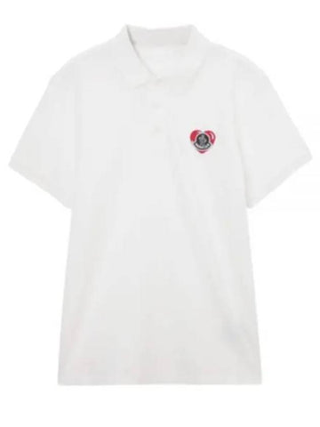 8A00010 84556 034 Logo Patch Short Sleeve Collar - MONCLER - BALAAN 1