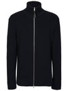 Stitch Knit High Neck Full Zip Up Cardigan Navy - MAISON MARGIELA - BALAAN 2