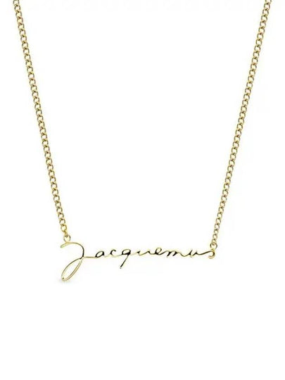 La Chain Signature Logo Chain Necklace Gold - JACQUEMUS - BALAAN 2