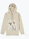 Lillo Graphic Print Cotton Hoodie Beige - MAX MARA - BALAAN 2