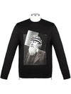 Men's Poseidon Print Sweatshirt Black - NEIL BARRETT - BALAAN 2