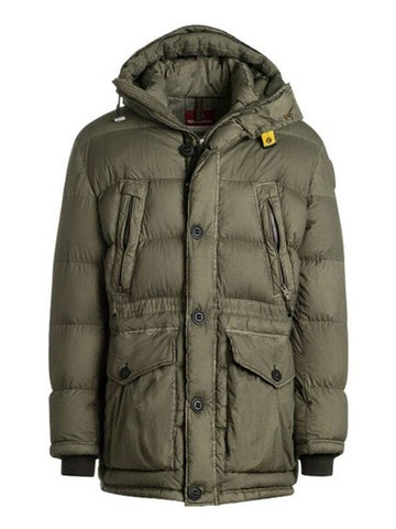 Men's Sheridan High Neck Hooded Padded Khaki - PARAJUMPERS - BALAAN.